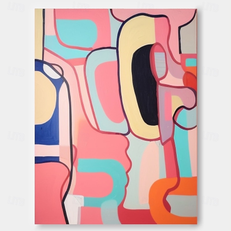 Large hand painted colorful Abstract Painting handmade wall art  Colorful oil painting Wall Art Large Modern Decor Abstract Art Multicolour Painting Vibrant pablo picasso style oil painting Artwork4