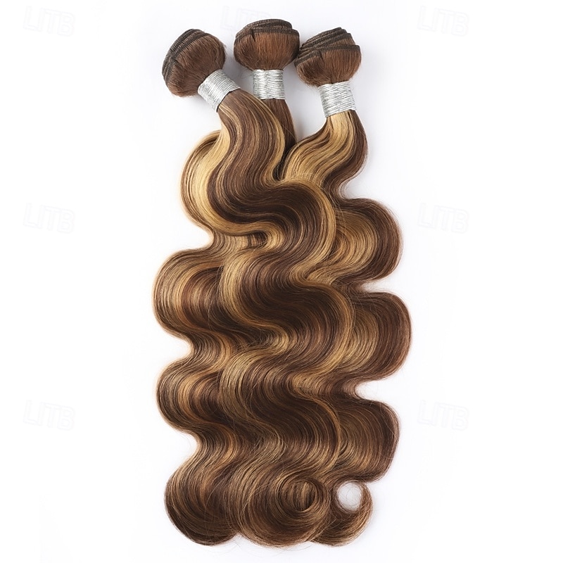 Highlight Piano Human Hair P4/27 Hair Body Wave 1 Bundles 10-30 Inch Hair Extension Human Hair3