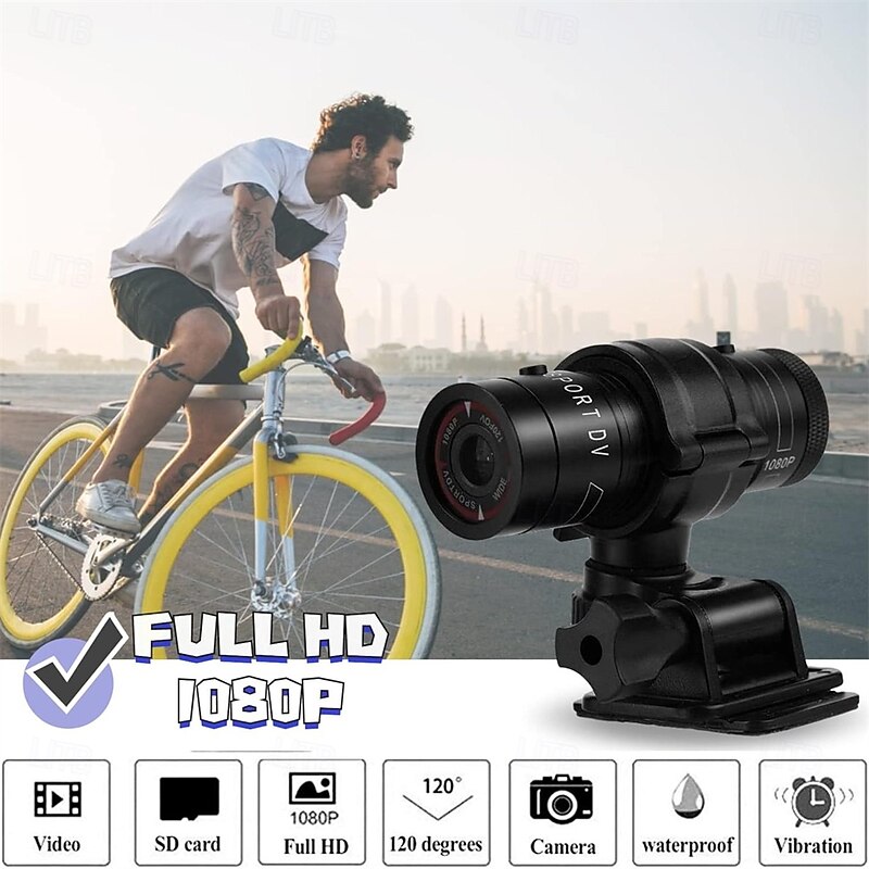 Sport Action DV Camera Mini Bike Motorcycle Helmet Action Video Cam - Portable Full HD 1080P Audio Camera with Mic2
