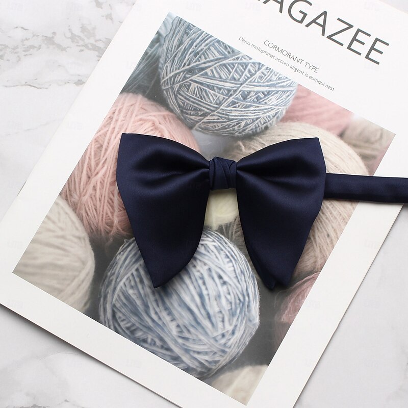 Men's Bow Tie Modern Contemporary Sexy Solid / Plain Color Wedding Party Daily Wear4