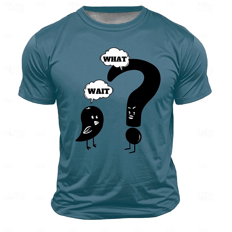 Men's Funny Letter Print T Shirt Short Sleeve T shirt 3D Print Crew Neck Shirt Fashion Athleisure Street Sports Outdoor Daily White Red Royal Blue Summer Spring Clothing Apparel S M L XL XXL XXXL4