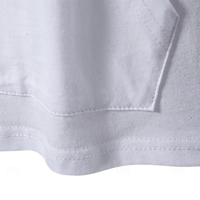 Men's Shirt Henley Shirt Hoodie Sweatshirt Short Sleeve Shirt Short Sleeve Hooded Summer Spring Solid Color Daily Casual Street Style Drawstring Outdoor Street Sport Black White Light Grey Top Tee3