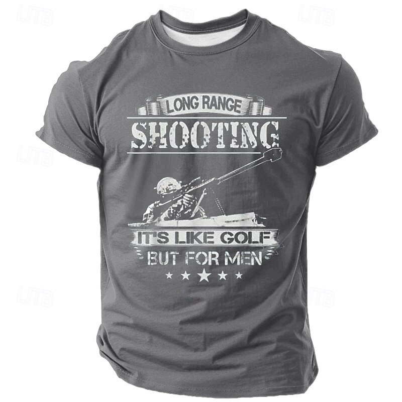 Veterans Day Men's Patriot Patriotic Veteran Funny Slang T shirt Short Sleeve T shirt 3D Print Crew Neck Shirt Fashion Athleisure Street Sports Outdoor Daily Black Blue Gray Summer Spring Clothing3