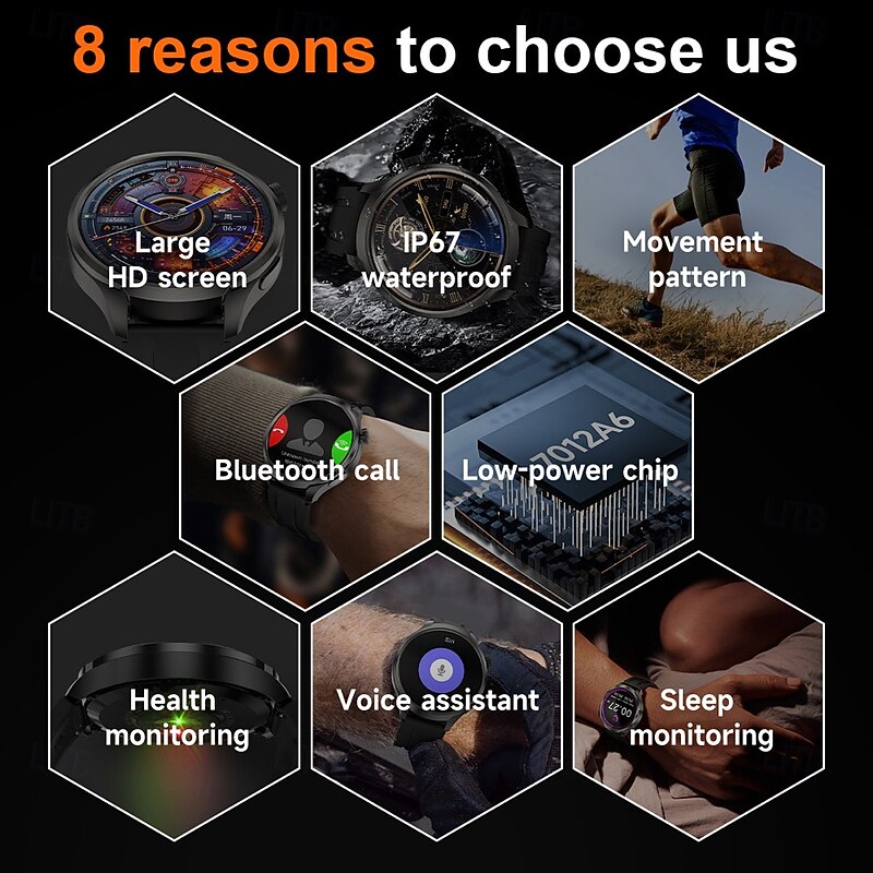 696 DK69 Smart Watch 1.85 Bluetooth Fitness Tracker with Temperature Monitor Camera Call Sleep Reminder Android iOS Compatible3