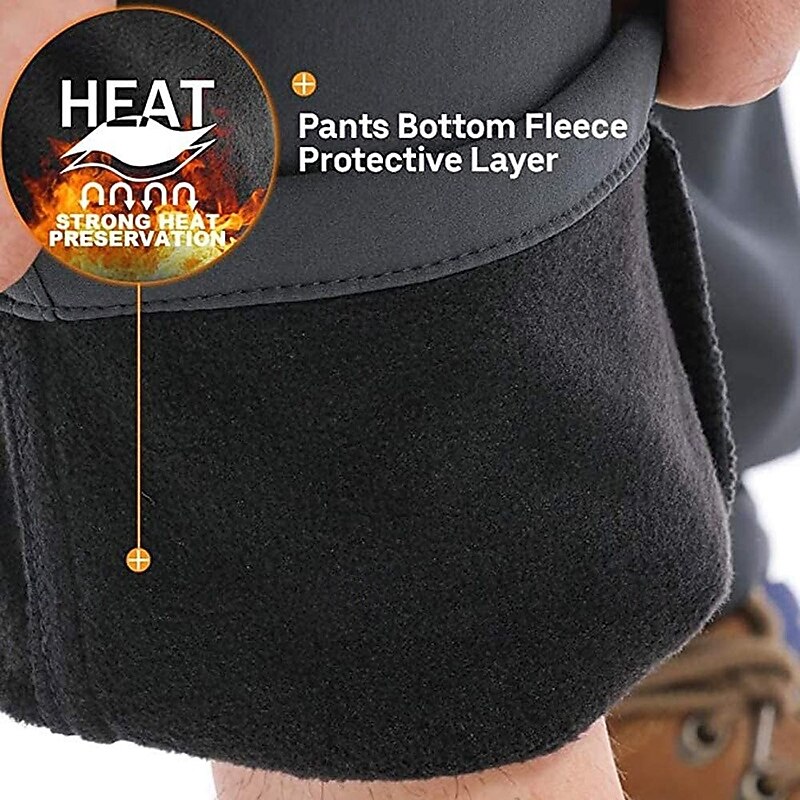 Boys' Combat Pants Cargo Pants Hiking Pants Trousers Tactical Pants Patchwork Winter Outdoor Regular Fit Soft Warm Breathable Pants / Trousers Zipper Pocket Black Red Camping / Hiking / Caving3