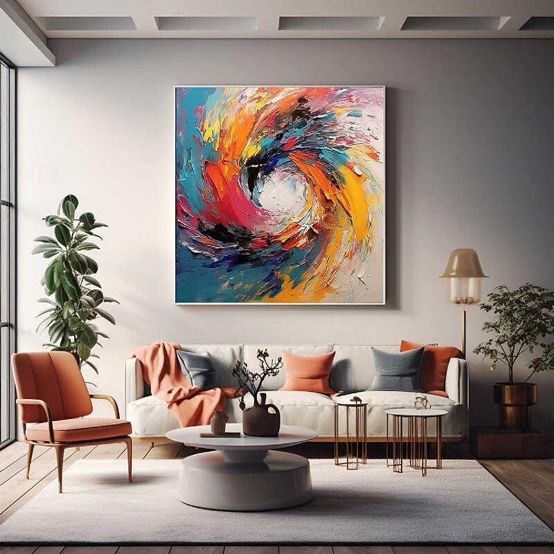 100% Handmade Oil Painting Pink Poppy Flower Oil Painting Handmade Flower Wall Art Modern Textured Wall Art 3D Floral Painting Contemporary Art Large Wall Art oil painting for Living Room Decor4