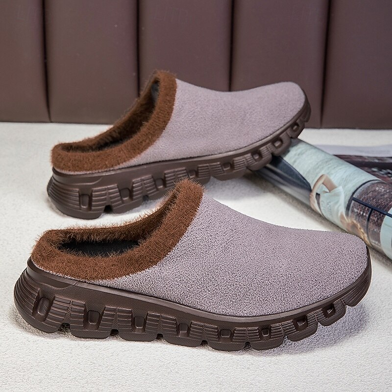 Men's Cozy Slip-On Winter Clogs with Plush Lining and Anti-Slip Sole - Comfortable Indoor and Outdoor Shoes for Cold Weather3