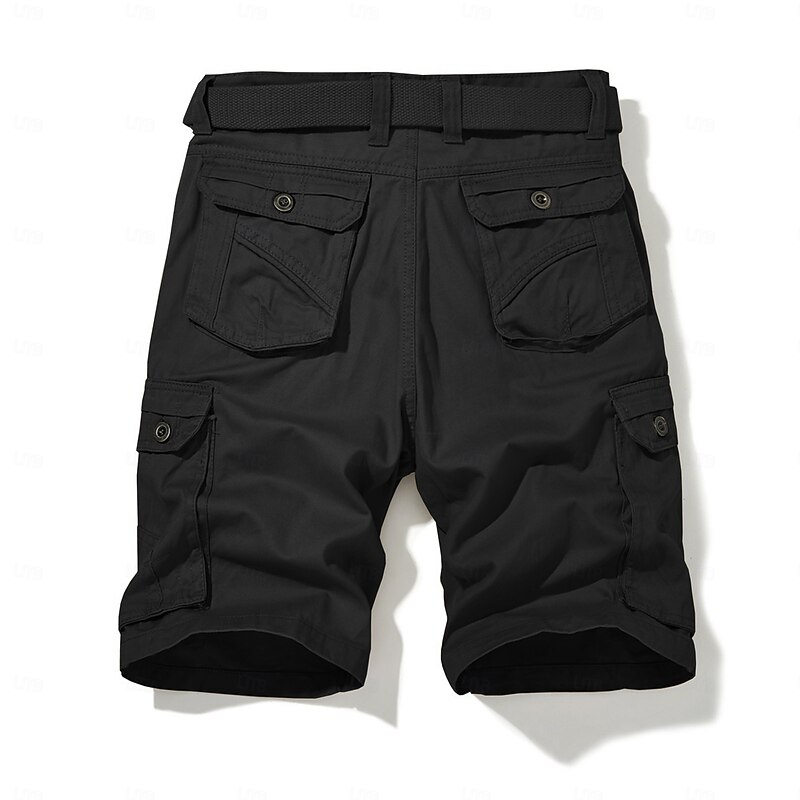 Men's Tactical Shorts Cargo Shorts Print Multi Pocket Cross Comfort Knee Length Sports Outdoor Camping & Hiking Fashion Designer Black Army Green Micro-elastic4