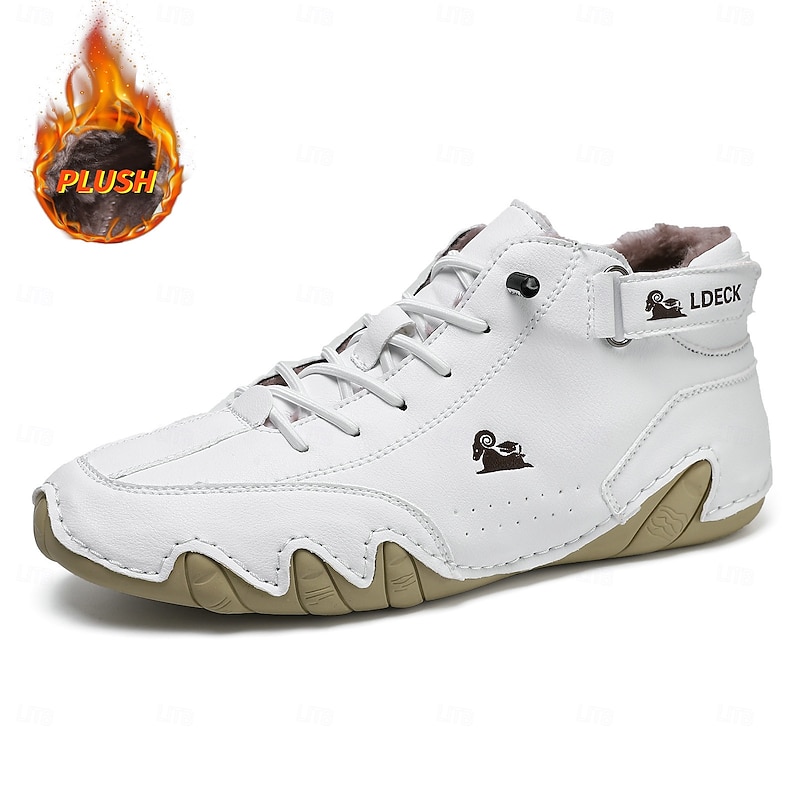 Men's Vintage Green Faux Suede Lace-Up Ankle Boots with Hand-Stitched Detailing and Warm Fleece Lining – Casual Outdoor Comfort Shoes4