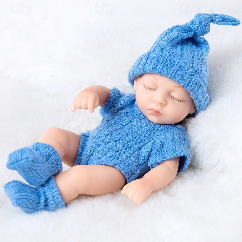 7inch/18cm New Realistic Rebirth Soft Doll And Mini Sleep Of Clothes Christmas Gift Halloween Gift2