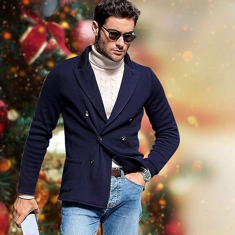 Men's Turtleneck Sweater Sweater Pullover Sweater Jumper Mens Turtle Neck Jumper Cable Knit Tunic Knitted Solid Color Turtleneck Keep Warm Work Daily Wear Clothing Apparel Fall Winter Black White M L4