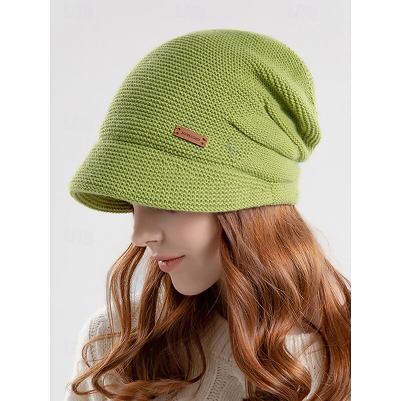 Women's Winter Slouchy Knit Beanie Hat – Cozy and Stylish Warmth with Brim, Ideal for Casual and Outdoor Wear in Cold Weather4