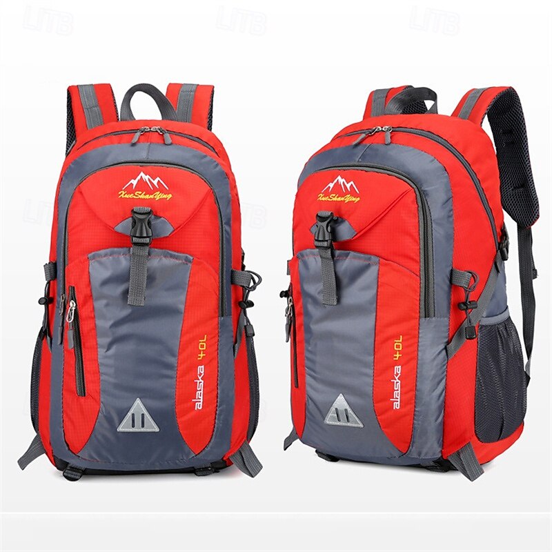 20-35 L Daypack Rucksack Zipper Multi Pocket Wearable Durable Outdoor Hiking Camping Military Polyester Nylon Black Army Green Red4