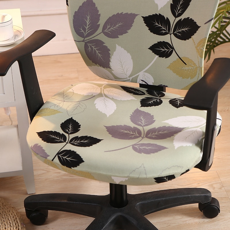 Stretch Office Chair Cover Durable and Flexible Slipcover Perfect for Protecting and Refreshing Your Office Chair Adds Comfort and Style to Your Workspace Decor3