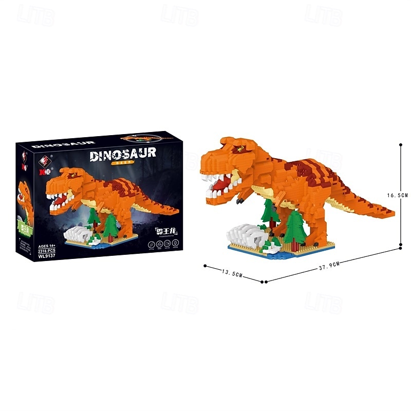 Jurassic Dinosaur Micro Building Blocks, 2316pcs Tyrannosaurus Rex DIY Mini Diamond Blocks Bricks Toy Dinosaur for Boys Age 8-12 9 10 11 12 13 14 15 16 Teens Adults4