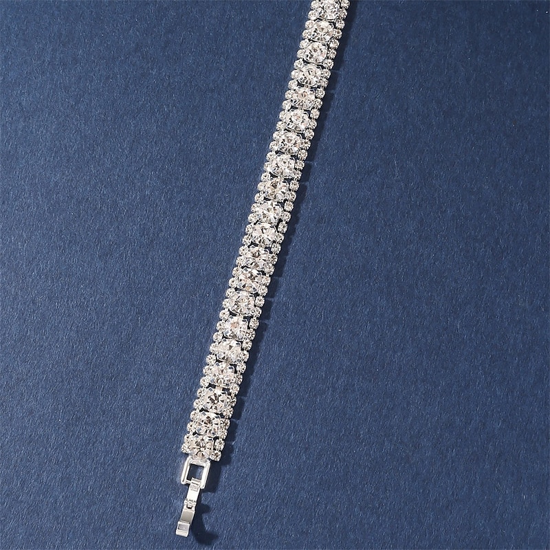 Women's Cuff Bracelet Fancy Lucky Fashion Stylish Alloy Bracelet Jewelry Silver For Party4