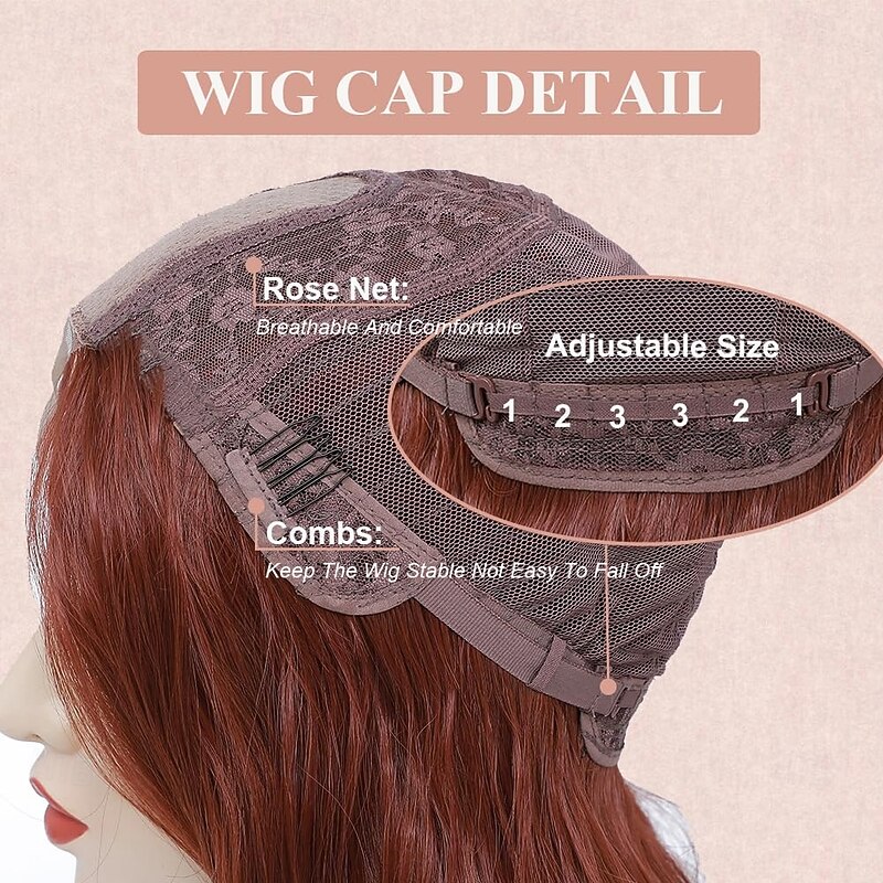 Long Wavy Wigs for Women Middle Part Synthetic Party Wigs for Women Daily Use Cosplay Wigs3