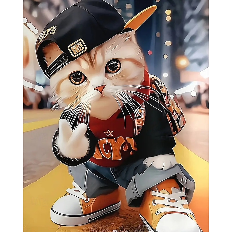 Boys' 3D Graphic Cat T shirt Tee Long Sleeve Spring Fall Fashion Basic Kids 4-12 Years Crew Neck Outdoor Casual Daily Regular Fit3