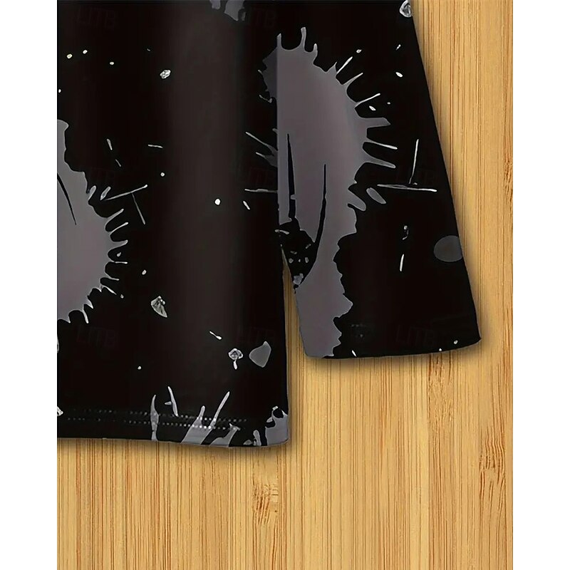 Boys' 3D Graphic Football T shirt Tee Long Sleeve Spring Fall Fashion Basic Kids 4-12 Years Crew Neck Outdoor Casual Daily Regular Fit4