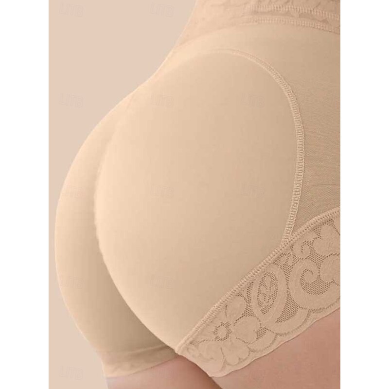 Women's Shapewear Shaping Panty MeshNightwearNylon Solid Colored Black Light Brown Khaki Spring & Summer Fall & Winter3