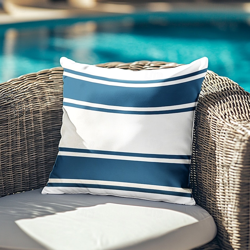 4pcs Set Outdoor Waterproof Pillow Covers Home Room Decoration for Patio Garden Livingroom Bedroom Geometric2