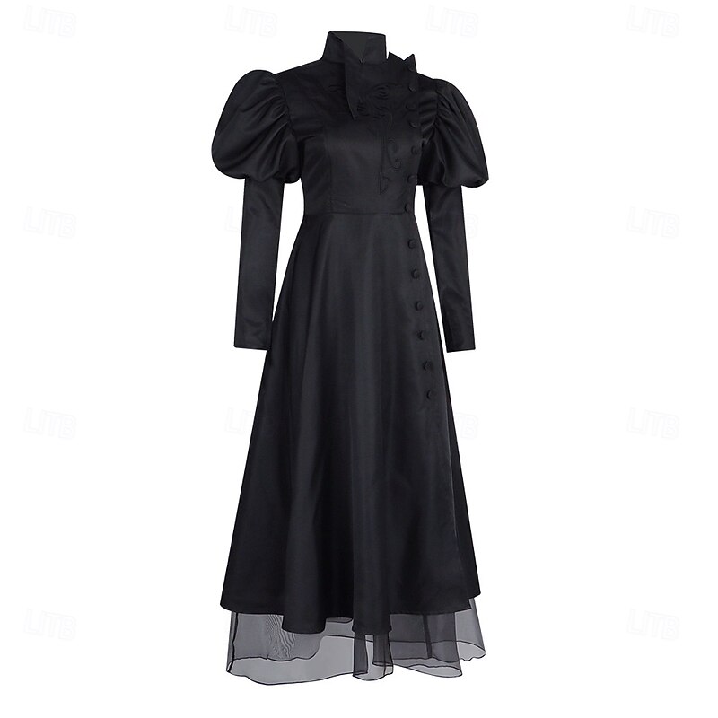 Witch Fairy Dress Outfits Costume Carnival Costume Walpurgis Night Movie TV Theme Costumes Movie Cosplay for Women's Adults' Halloween Carnival Mardi Gras Performance Party Stage3