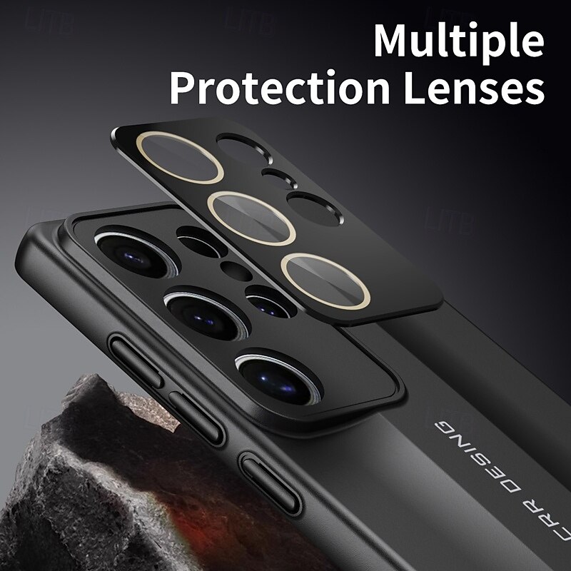 Phone Case For Samsung Galaxy S25 S24 S23 Ultra Plus Back Cover Shockproof Retro TPU Silicone4