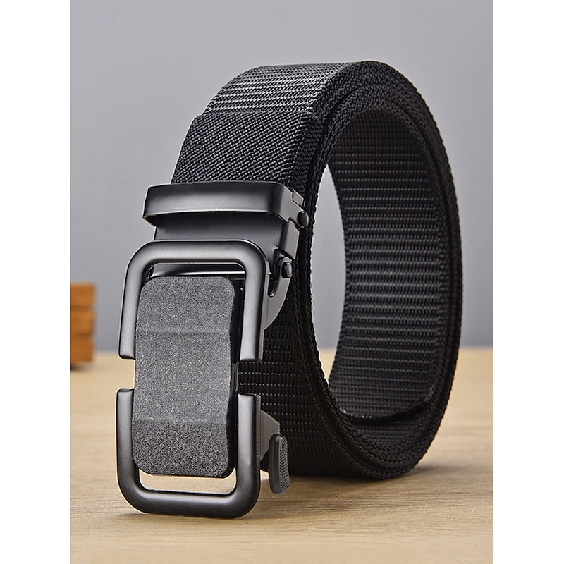 Men's Tactical Nylon Belt with Heavy-Duty Quick-Release Buckle, Adjustable Durable Design for Outdoor Activities, Hiking, and Casual Wear2