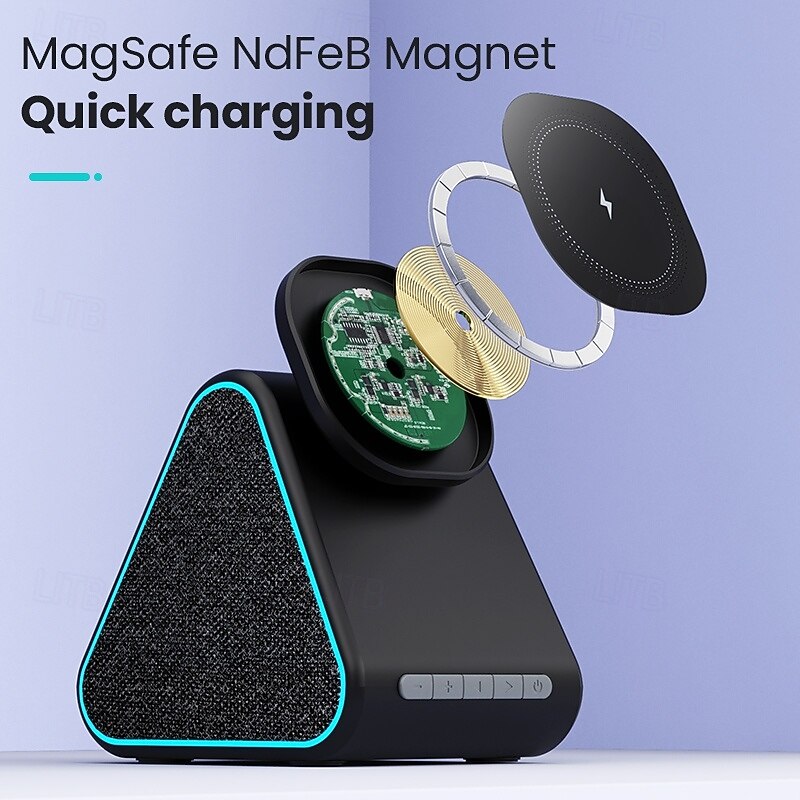Wireless Charger Wireless Charging Station CE Certified Fast Wireless Charging Magnetic For Compatible with any wireless charging enabled devices3