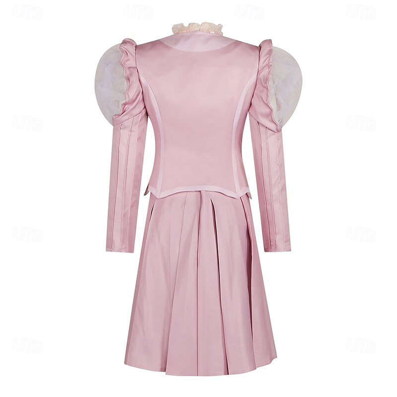 Witch Fairy Glinda Dress Outfits Costume Carnival Costume Movie TV Theme Costumes Movie Cosplay for Women's Adults' Halloween Carnival Mardi Gras Performance Party Stage2