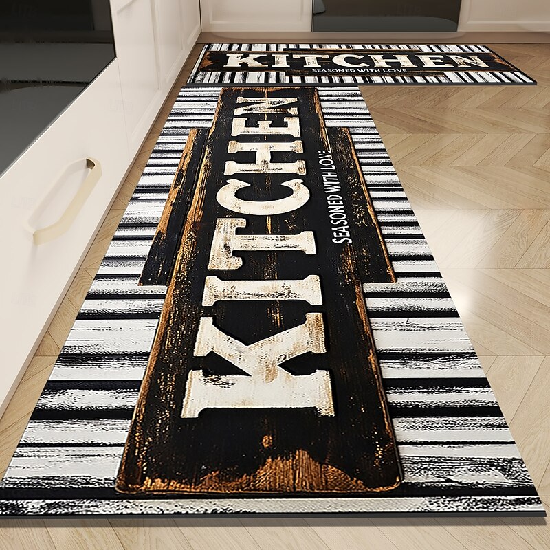 Kitchen Mat Area Rug Non-Slip Oil Proof Floor Mat Livingroom Rug Indoor Outdoor Mat Bedroom Decor Bathroom Mat Entrance Rug Door Mat2