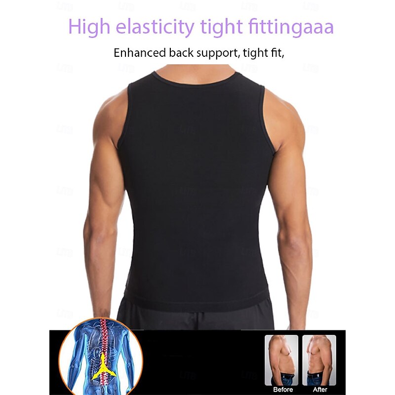 Men Hot Sweat Calories Burned Sweat Vest Shapewear Sweat Shapewear For Gym Workout Exercise & Fitness2