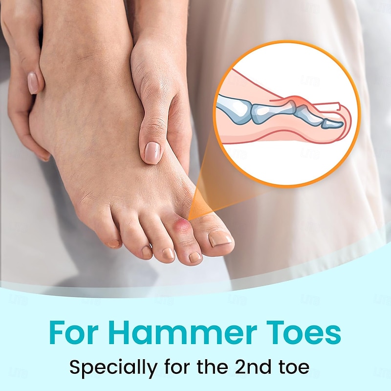 Hammer Toe Straightener Corrector Wrap for Women Men, Hammer Toe Splint Support 2025 - $7.99
