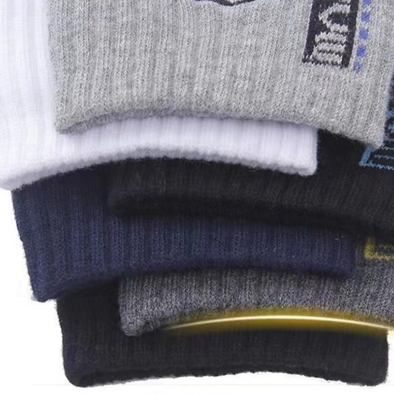 Men's 10 Pairs Multi Packs Socks Crew Socks Running Socks Casual Socks Rainbow Color Plain Vacation Sports & Outdoor Daily Basic Medium Spring Fall Fashion Casual4