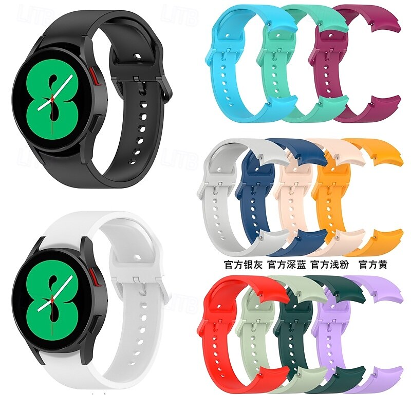Watch Band for Samsung Galaxy 3 41mm Silicone Replacement  Strap Adjustable Solo Loop Wristband