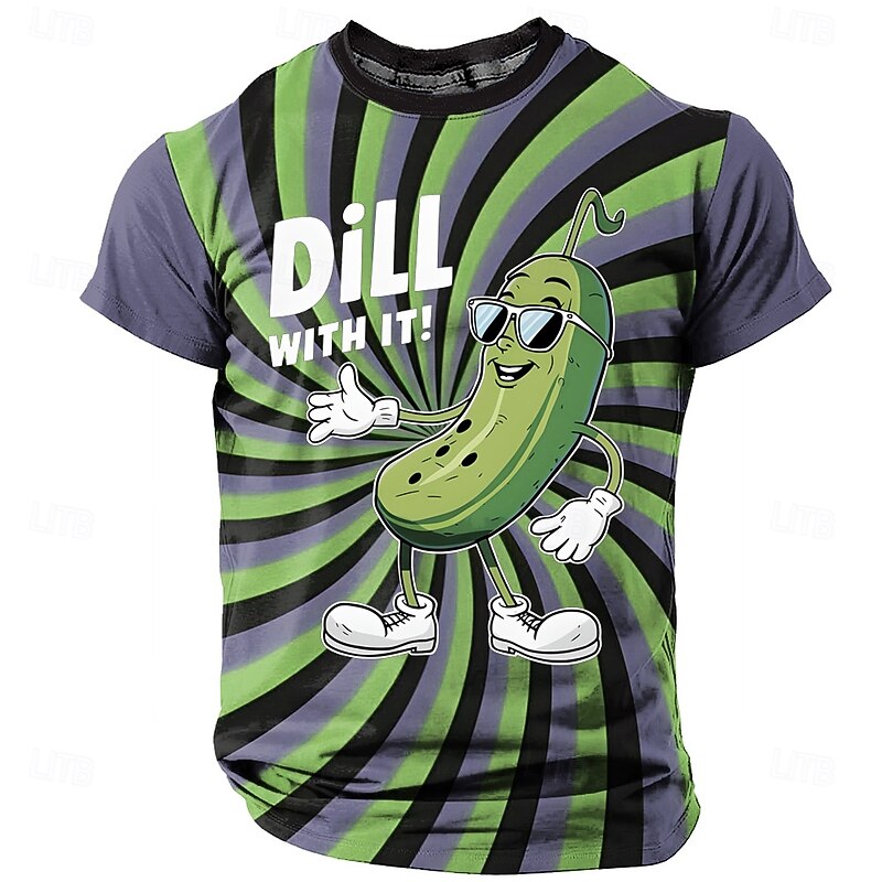 Men's Geometric Funny T Shirt Short Sleeve T shirt 3D Print Crew Neck Shirt Exaggerated Designer Party Holiday Club Yellow Red Blue Summer Spring Clothing Apparel S M L XL XXL XXXL4