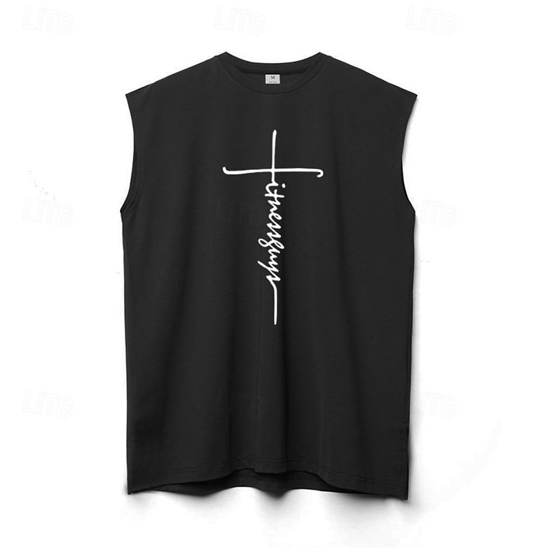 Men's Tank Top Vest Sleeveless Shirt Sleeveless Crewneck Summer Plain Fashion Classic Comfortable Street Casual Sports Black White Red Top Tee for Men4