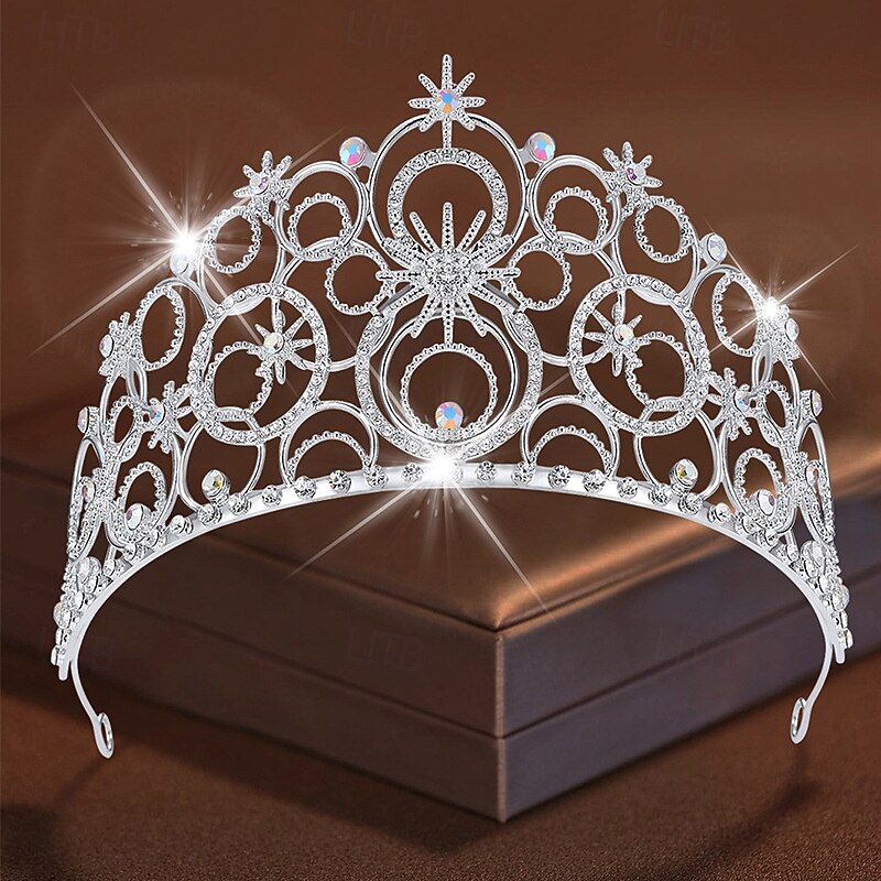 Witch Fairy Crown Tiara Hair Accessories Carnival Costume Movie TV Theme Costumes Movie Cosplay for Women's Adults' Halloween Carnival Mardi Gras Performance Party Stage