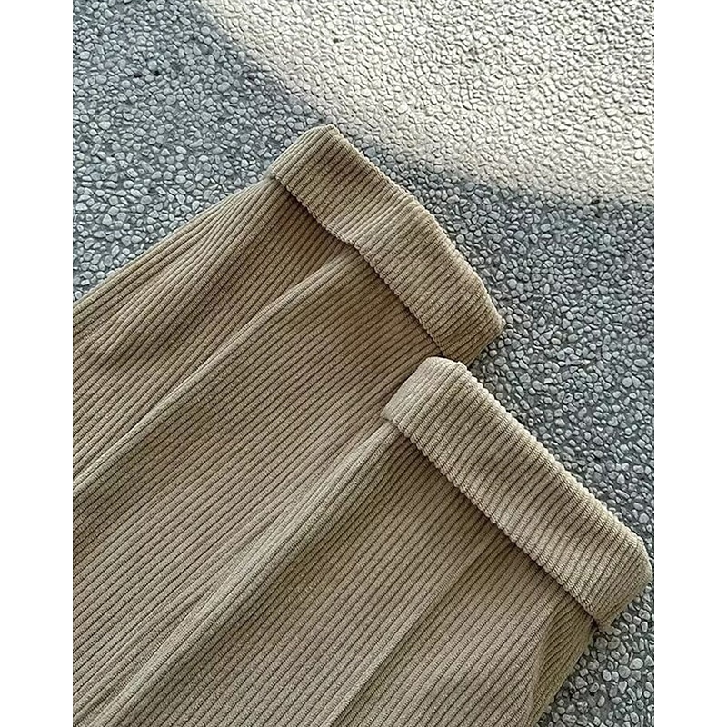 Men's Graduation Dress Pants Corduroy Pants Naples Trousers Trousers Buttons Pocket Solid Colored Comfort Formal Party Work Fashion Classic Style Black Green Micro-elastic4