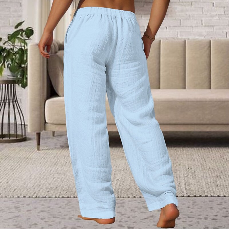 Men's Coconut Tree Hawaiian Trousers Casual Pants Mid Waist Drawstring Elastic Waist Vintage Retro Outdoor Vacation Holiday Straight Leg Trousers Summer Spring Fall 3D Print Blue khaki3