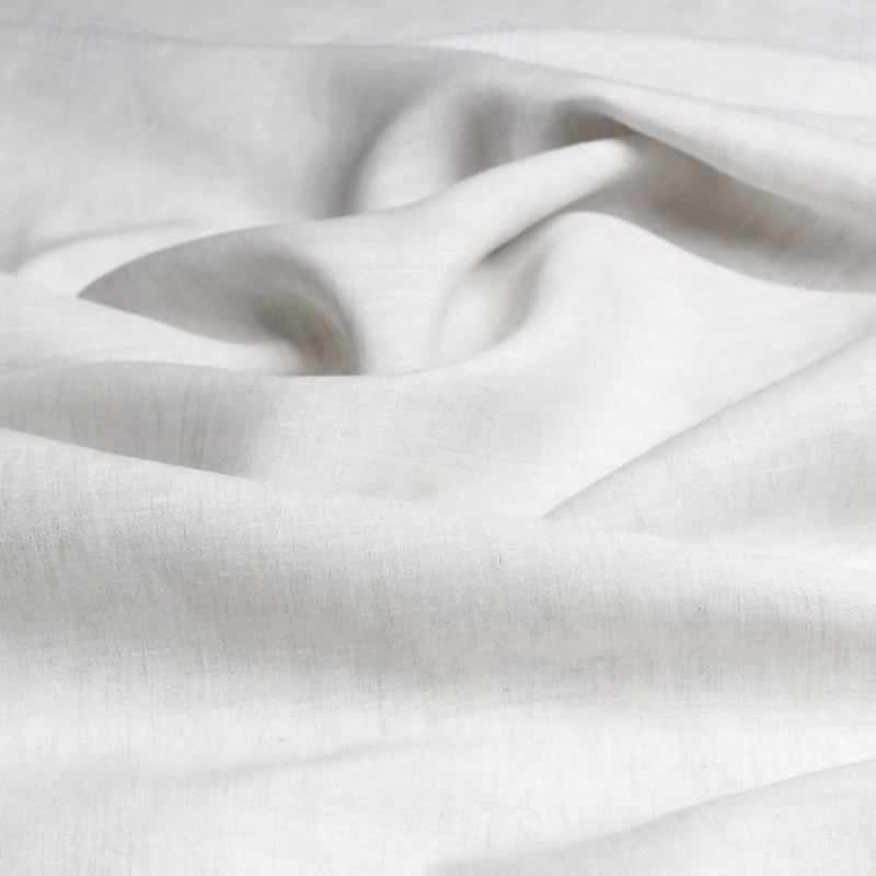 Men's Beach Wedding Linen Suits Notch Lapel White Solid Colored Standard Fit 2 Piece Single Breasted Two-buttons4