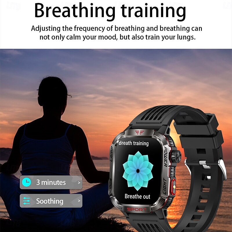 HT29 Smart Watch 2.01inch Large Screen BT Call Heart Rate Health Monitor Outdoor Sports AI Voice Assistant Smartwatch4