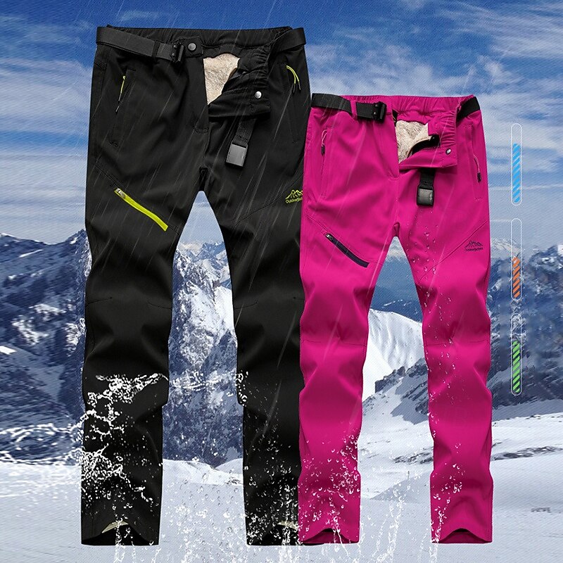 Men's Convertible Zip Off Pants Hiking Pants Trousers Summer Outdoor Windproof Quick Dry Zipper Pocket Wear Resistance Bottoms Black Pink Elastane Hunting Fishing Climbing L XL XXL XXXL