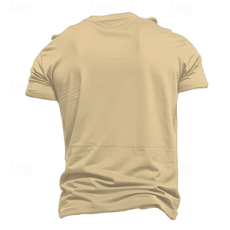 Men's Animal Funny T Shirt Short Sleeve T shirt 3D Print Crew Neck Shirt Exaggerated Designer Party Holiday Khaki Summer Spring Clothing Apparel S M L XL XXL XXXL2