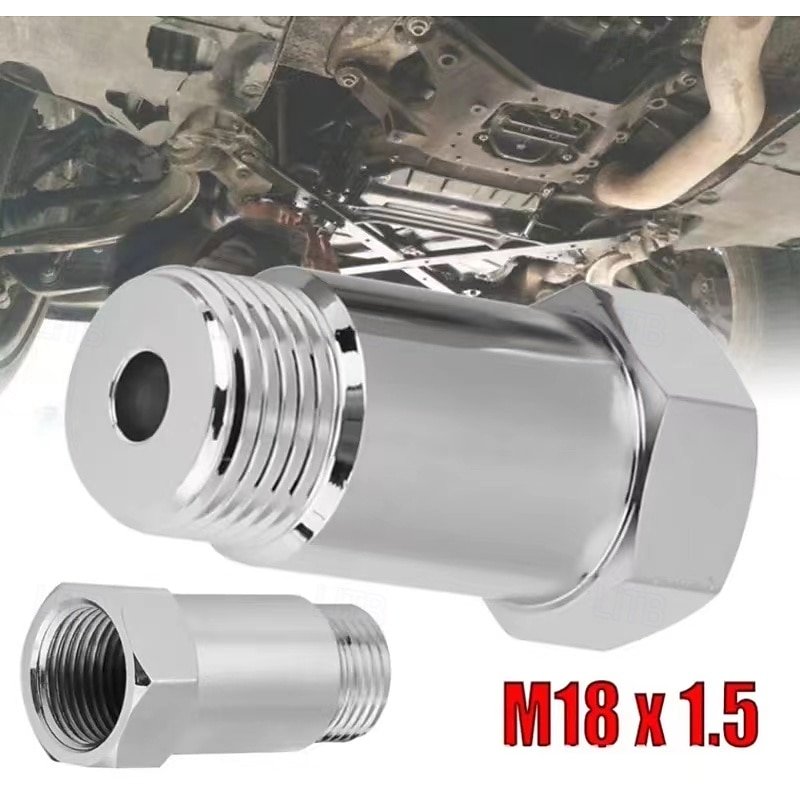 1PCS M18X1.5 Oxygen O2 Sensor Extender O2 Oxygen Sensor Spacer Car CEL Fix Check Engine Light Eliminator Adapter Converter