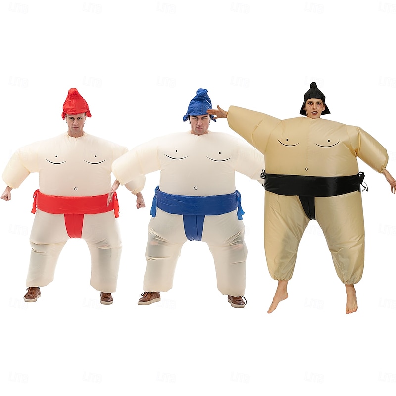 Sumo Wrestler Carnival Costume Cosplay Costume Inflatable Costumes Kid's Adults' All Funny Costume Halloween Carnival Masquerade Easy Carnival Costume