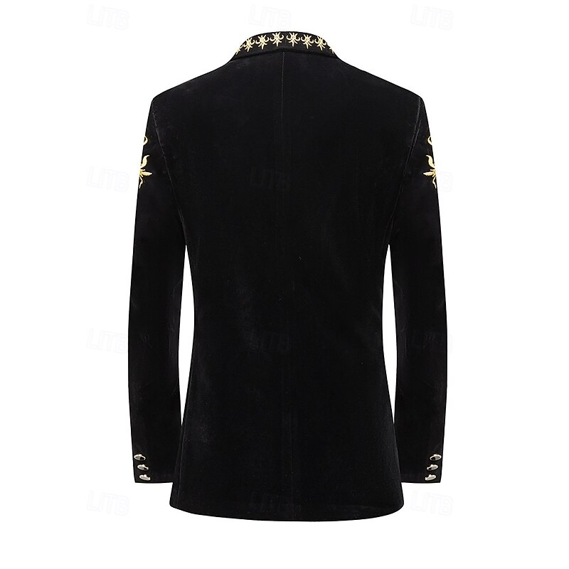 Disco 1980s Lapel Collar Blazer Disco Fancy Dress Men's Halloween Masquerade Party Club Pride Parade Adults' Coat Fall & Winter3