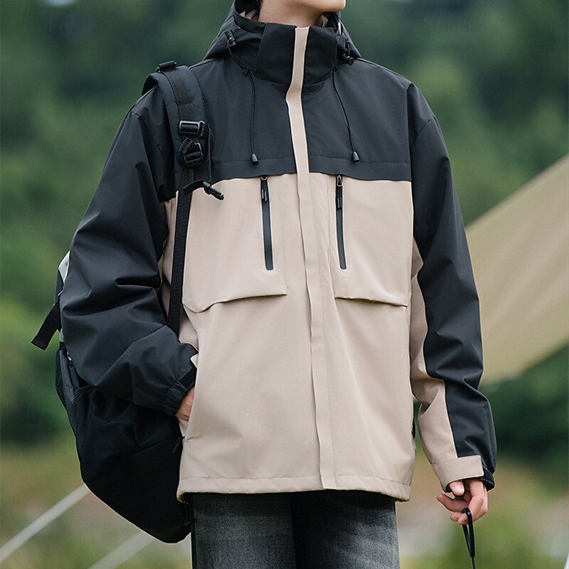 Women's Softshell Jacket Hiking Jacket Winter Outdoor Color Block Thermal Warm Windproof Water Resistant 3-in-1 Jacket Winter Jacket Fleece Jackets Traveling Black Ivory Pink Red Orange3