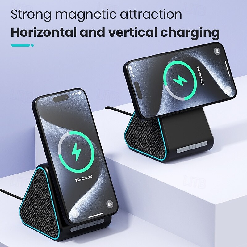 Wireless Charger Wireless Charging Station CE Certified Fast Wireless Charging Magnetic For Compatible with any wireless charging enabled devices4