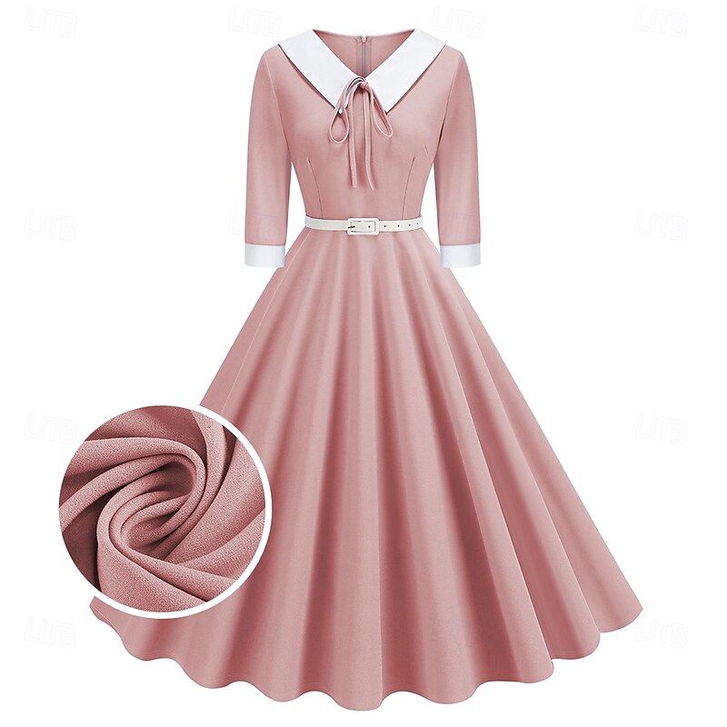 Retro Vintage 1950s Cocktail Dress Dress Flare Dress Fancy Dress Women's Masquerade Event / Party Bachelorette Party Festival Adults' Dress Homecoming Dresses